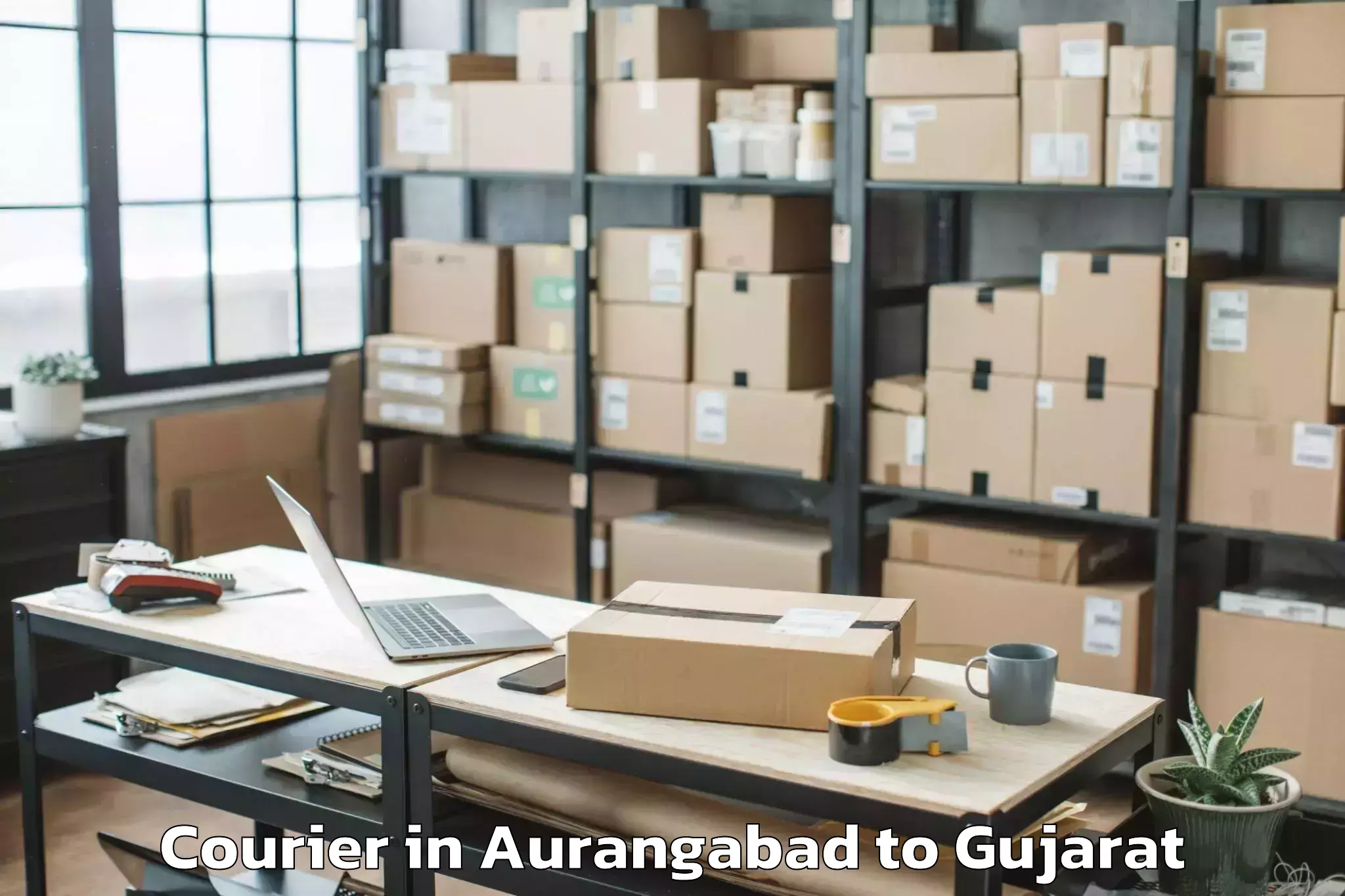 Leading Aurangabad to Jodiya Bandar Courier Provider